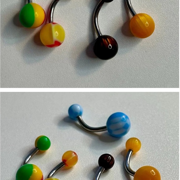 Colorful Belly Button Rings bundle NEW - Picture 7 of 8